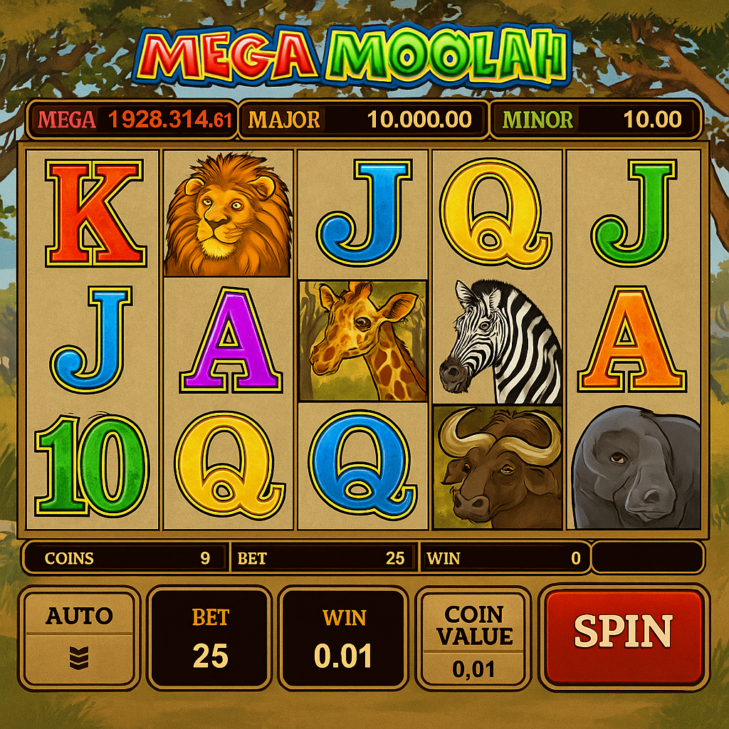 Zodiac Casino - Mega Moolah Slot Game - Progressive Jackpot